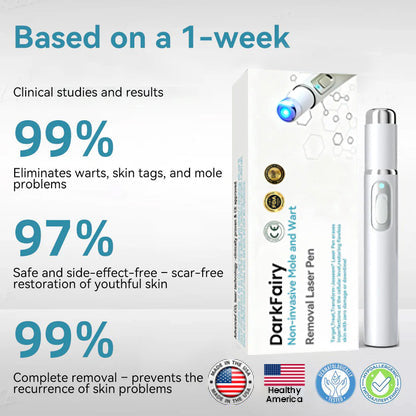 (Last day 50% off)DarkFairy™ Medical-Grade Laser Pen 🌏 (Powered by CO₂ laser technology – effectively removes moles, warts, skin tags, pigmentation spots, and other skin imperfections)🔥