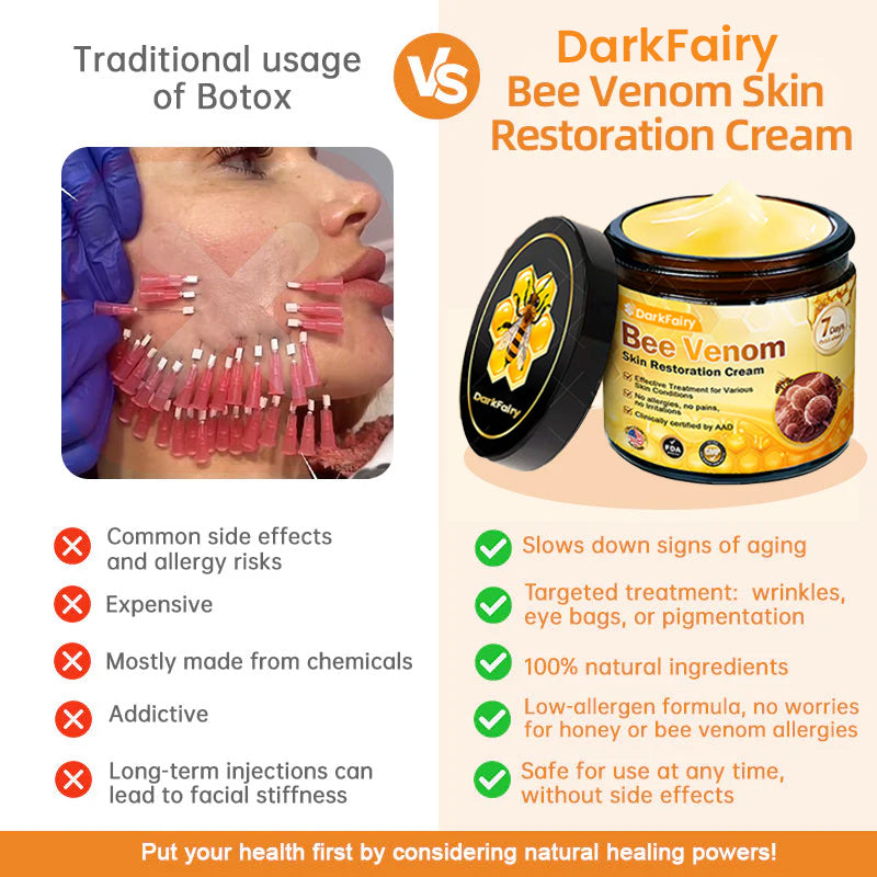 Made and Shipped from USA 🥑 DarkFairy® Bee Venom Skin Restoration Cream ⏰ LAST DAY 80% OFF