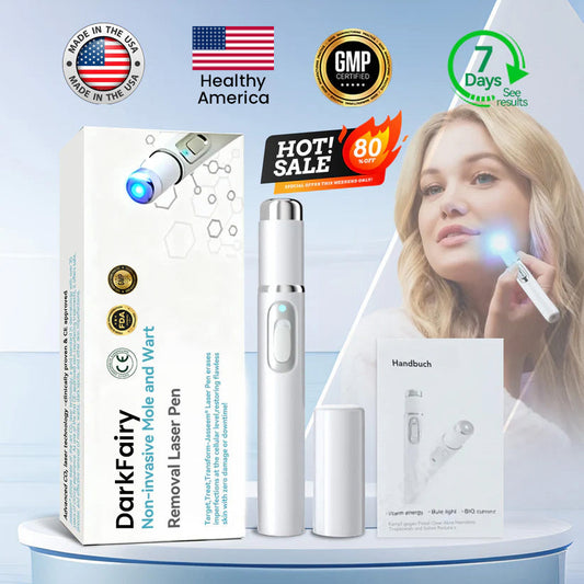 （Last day 50% off）DarkFairy™ Medical-Grade Laser Pen 🌏 (Powered by CO₂ laser technology – effectively removes moles, warts, skin tags, pigmentation spots, and other skin imperfections)🔥