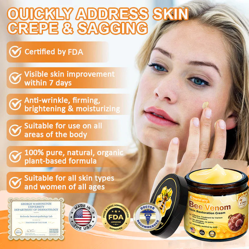 Made and Shipped from USA 🥑 DarkFairy® Bee Venom Skin Restoration Cream ⏰ LAST DAY 80% OFF